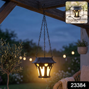 Solar Powered Outdoor Hanging Lantern For Garden Patio And Balcony Decor (1 Pc)
