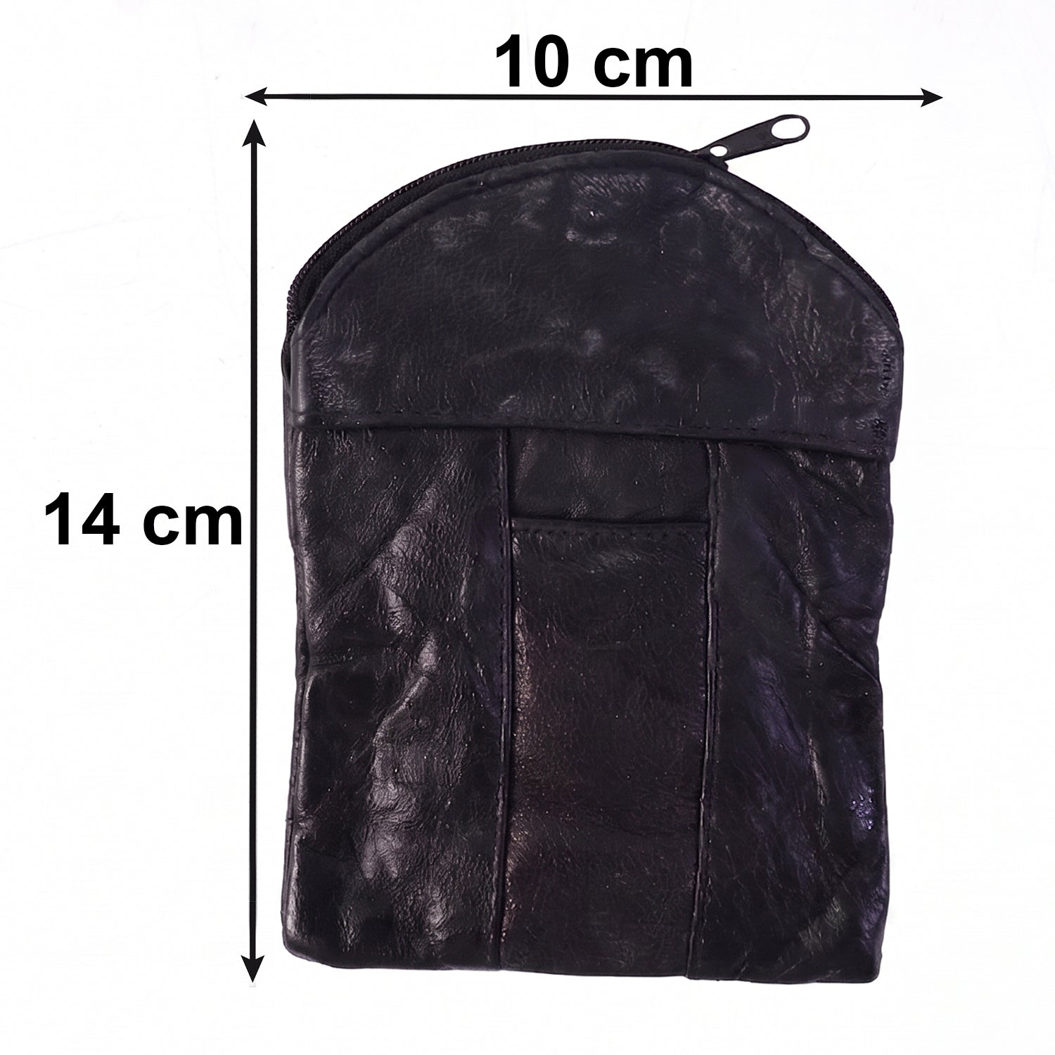 Leather Mini Zipper Pouch  Compact Coin  Card Organizer For Men  Women