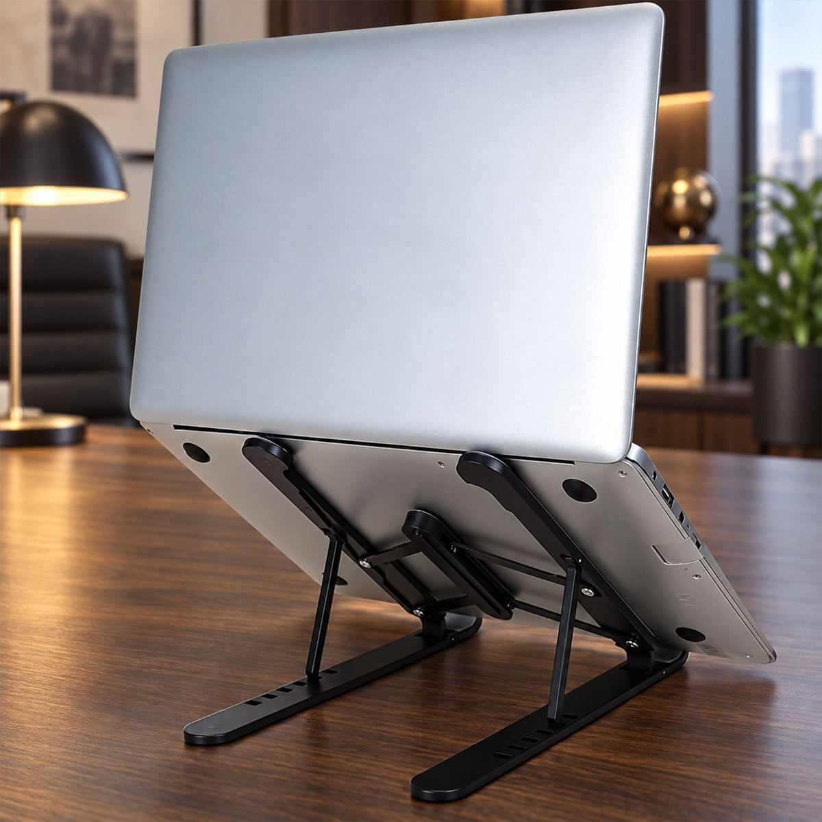 Portable Foldable Laptop Stand With Adjustable Height And Angle For Work (1 Pc)