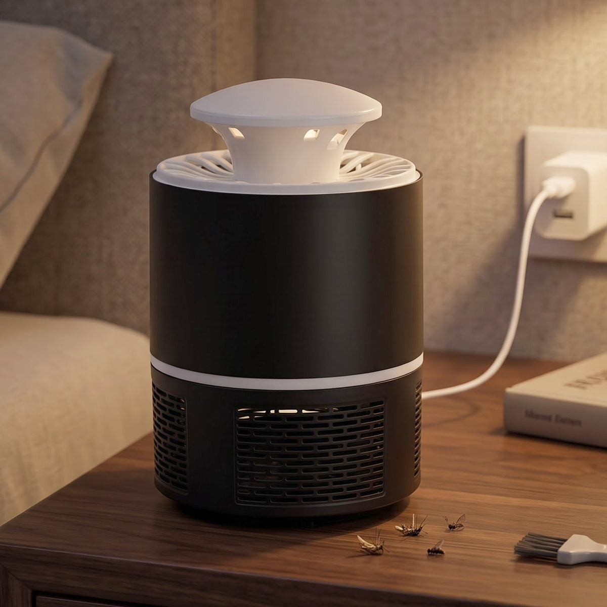 Usb Mosquito Killer Lamp With Quiet Suction Trap For Home And Office Use (1 Pc)