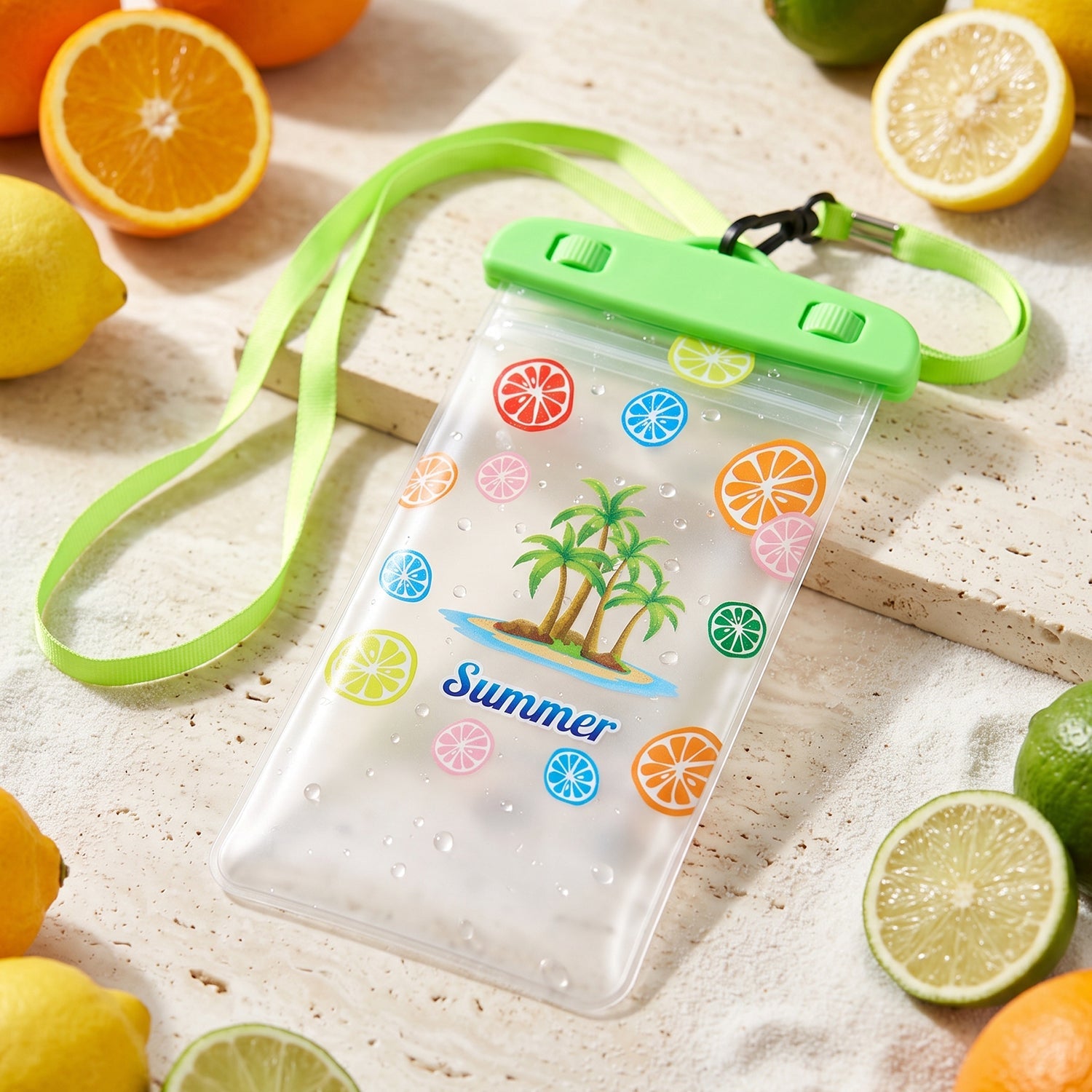 Waterproof Mobile Pouch  Transparent Phone Cover With Neck Strap