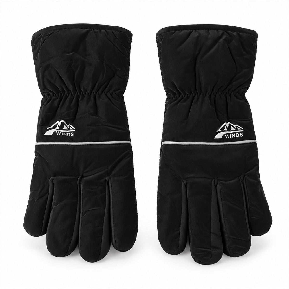 Multipurpose Winter Hand Gloves With Plush Lining And Textured Grip (1 Pair Mix Color)