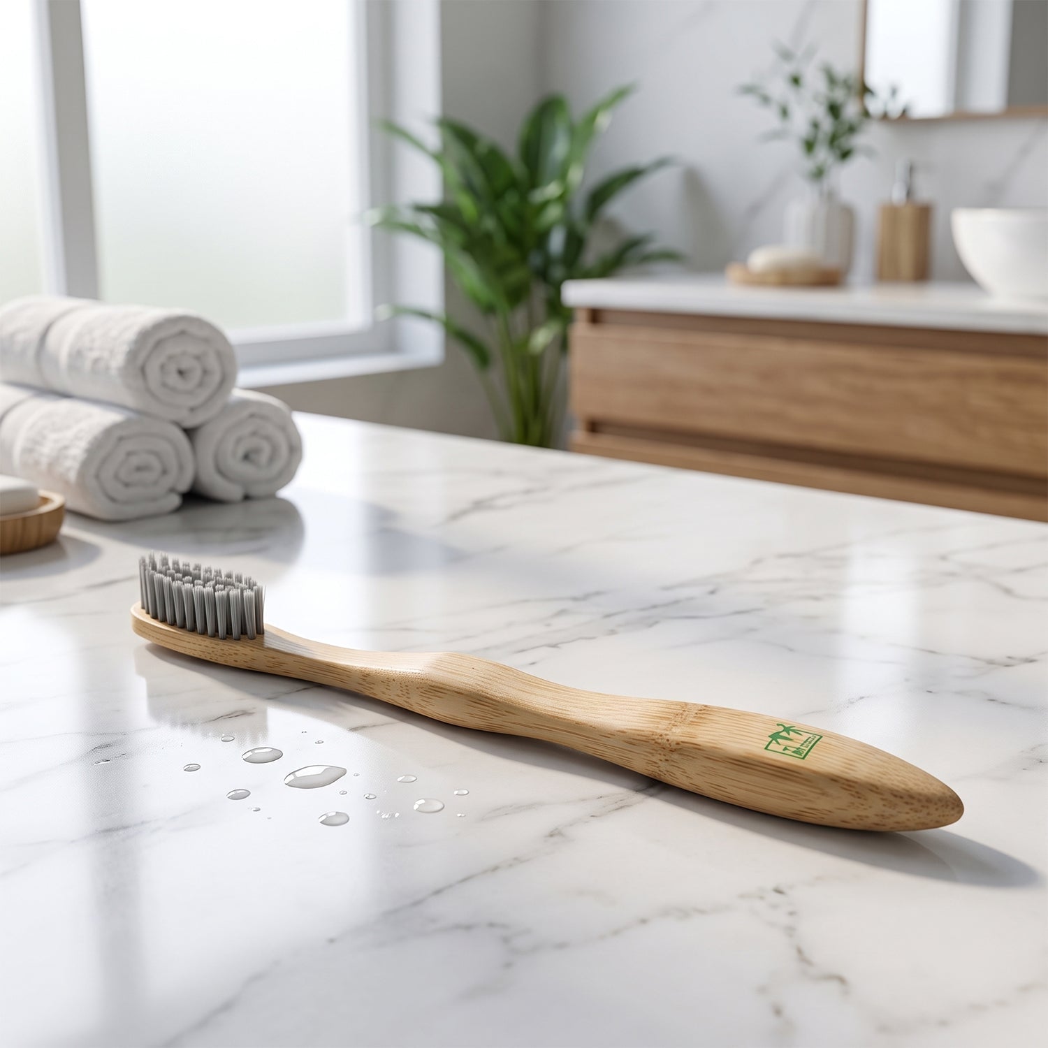 Soft Bristle Bamboo Toothbrush Eco-friendly Wooden Toothbrush For Adults (1 Pc)
