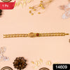 Gold Plated Designer Watch-dial Style Bracelet Rakhi For Brother (1 Pc)