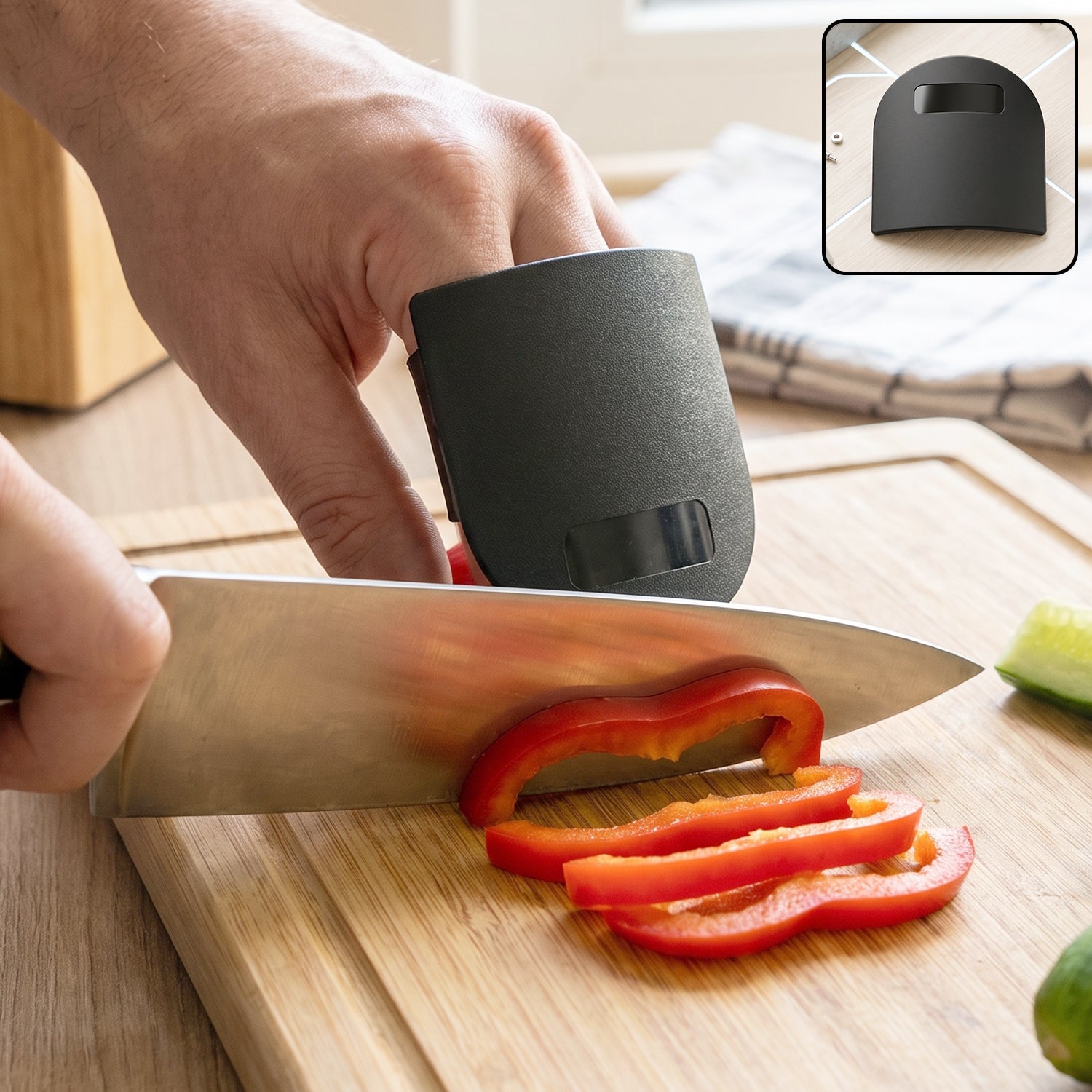 Finger Guard Protector Kitchen Cutting Chopping Safety Tool Mixed Color (1 Pc)