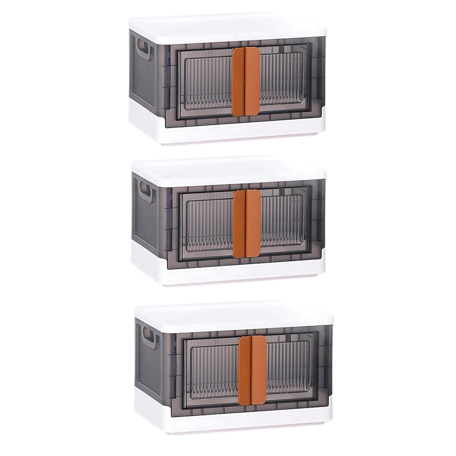 Plastic Folding Wardrobe Storage Organizer (3 Layer  1 Pc)