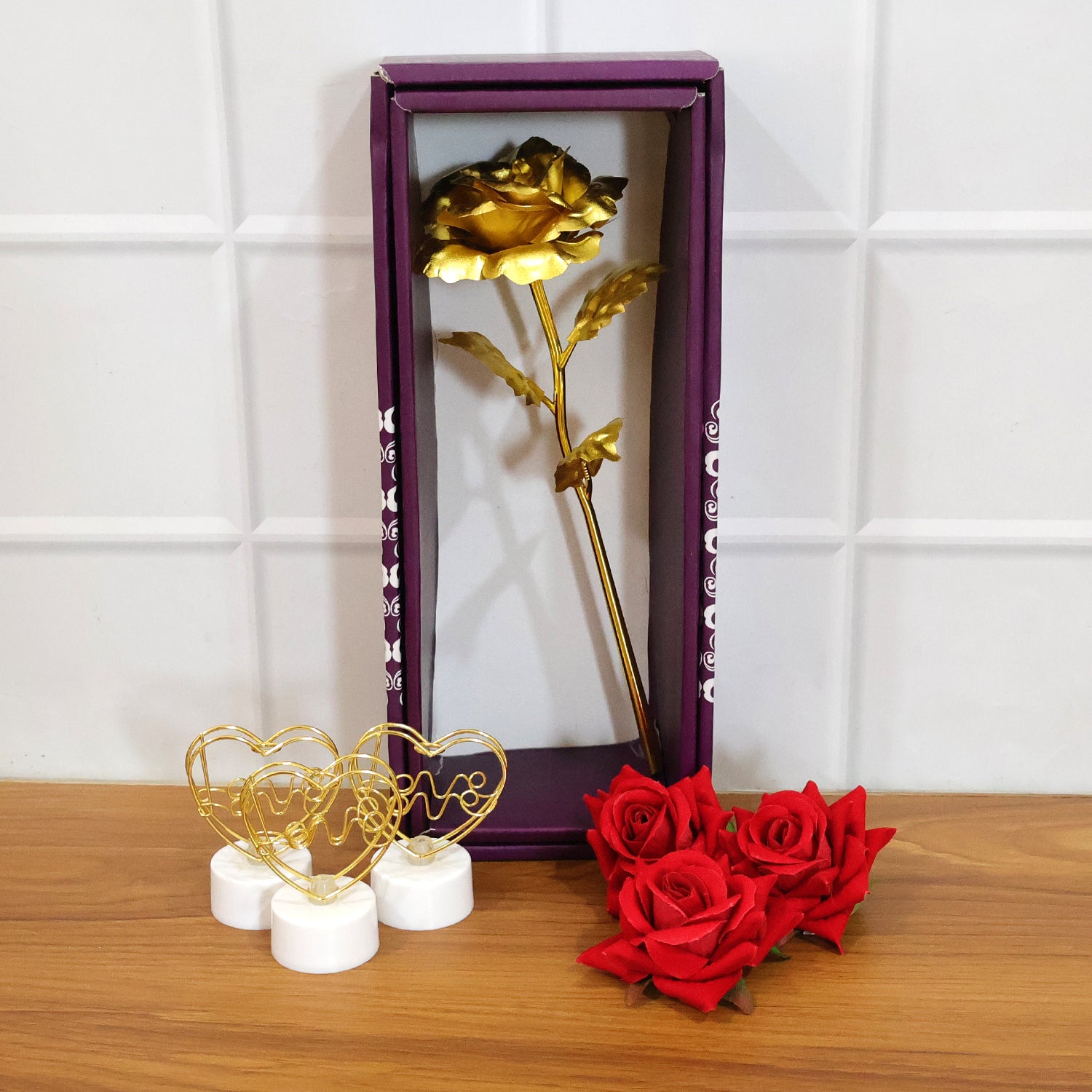 Romantic Heart Love Table Decor Gift Set (1 Set)