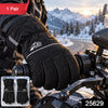 Multipurpose Winter Hand Gloves With Plush Lining And Textured Grip (1 Pair Mix Color)