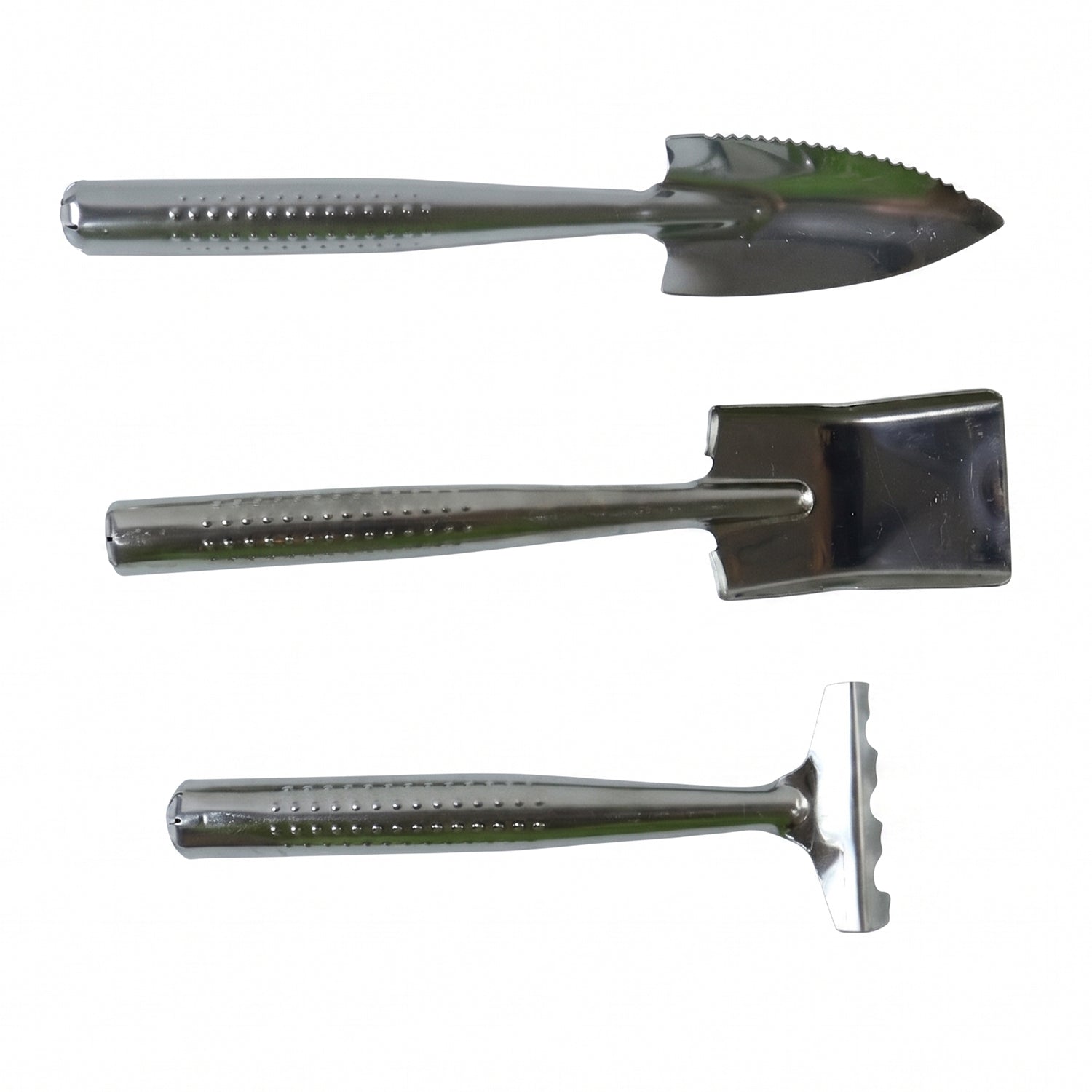 Stainless Steel 3 In 1 Garden Hand Tool Set Spade Rake And Fork (3 Pc Set)