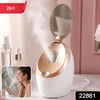 Electric Facial Steamer With Mirror For Deep Cleansing Hydration And Home Spa