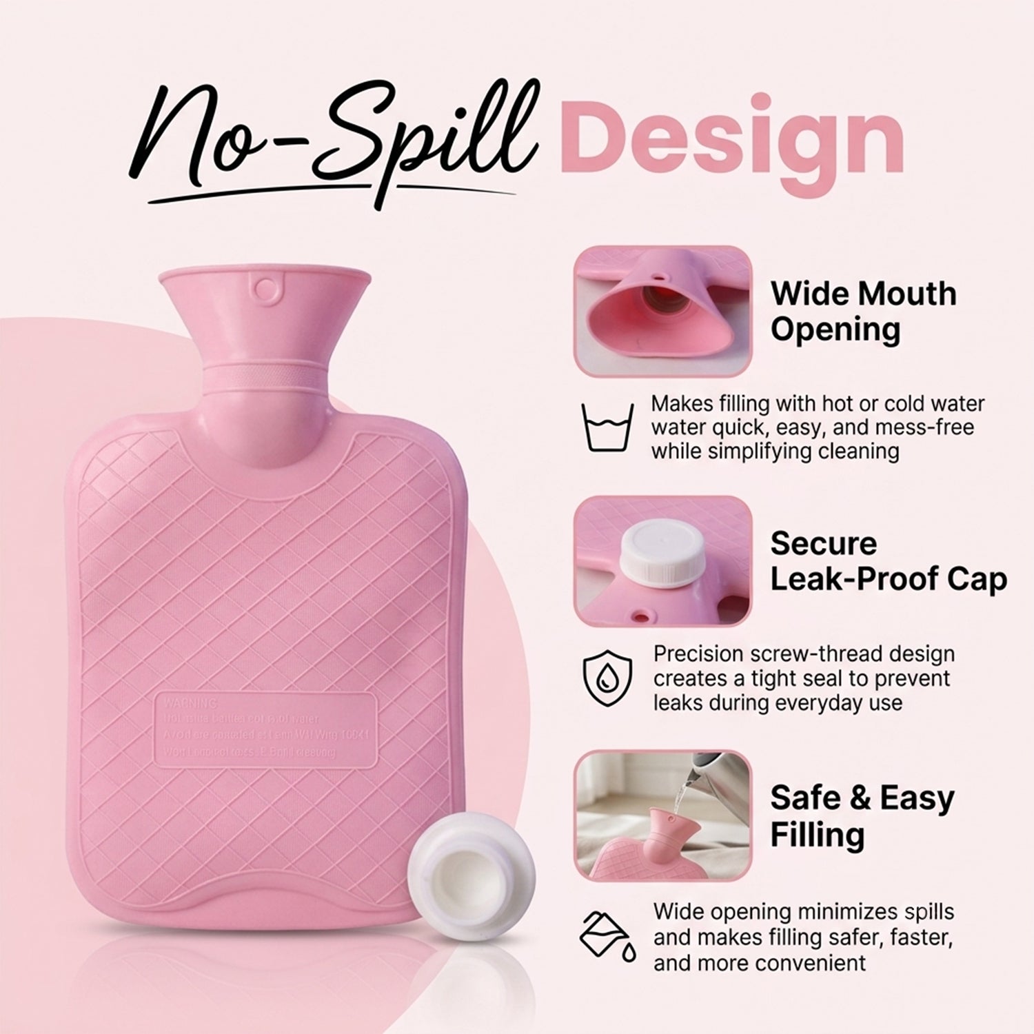Hot Water Bag For Pain Relief Plastic Pack (1 Pc)