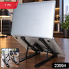 Portable Foldable Laptop Stand With Adjustable Height And Angle For Work (1 Pc)