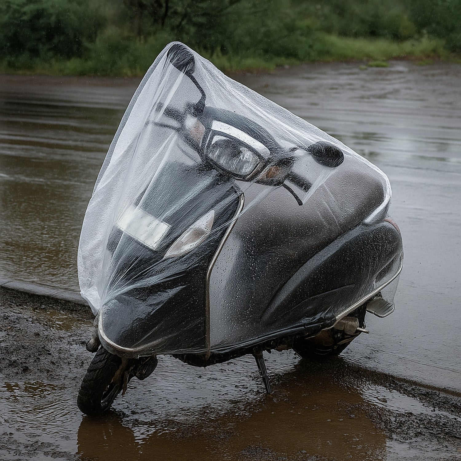Big Disposable Plastic Activa Cover (1 Pc)